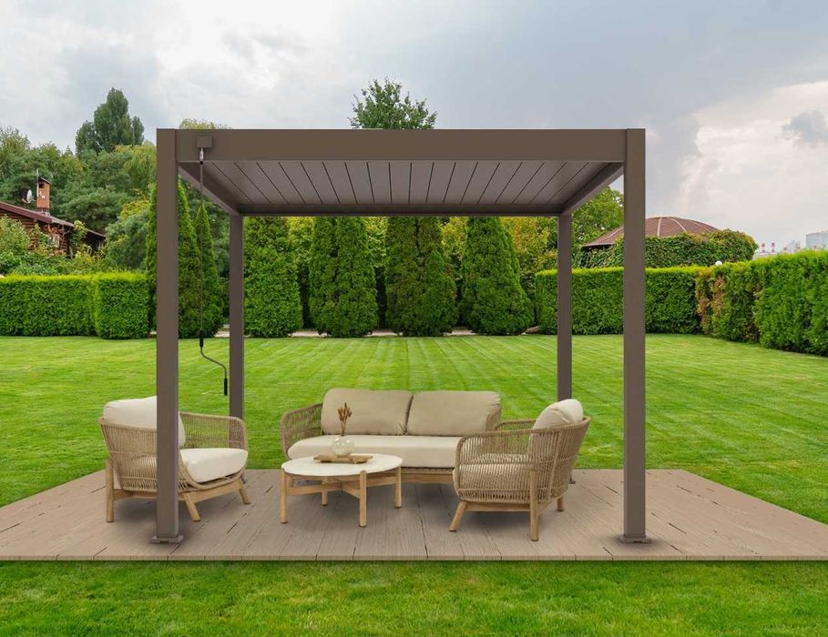 Pergola Ogrodowa 3x3 Pergola Tarasowa Zadaszenie Tarasu Bioklimatyczna