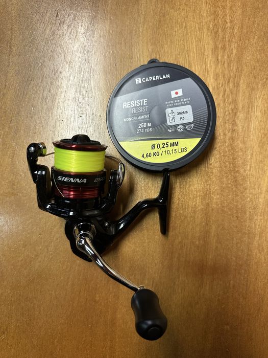 Cana de pesca 2.10 + Carreto + Amostras