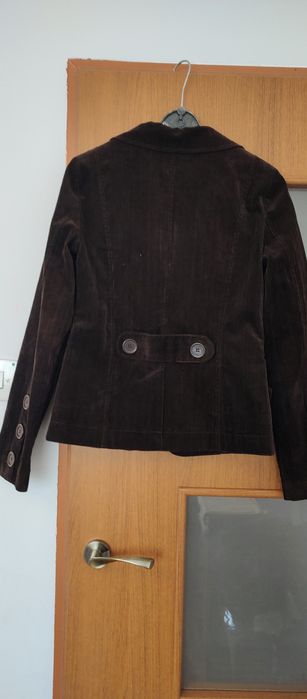 Źakiet sztruks czekoladowy M