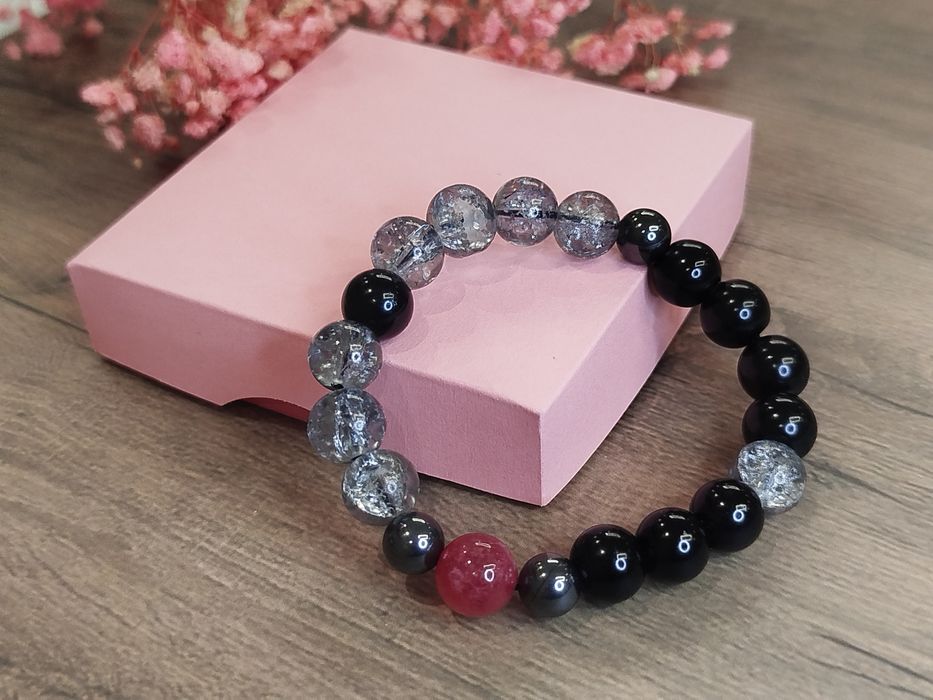 Bransoletka z Turmalinem na gumce - ochrona i zdrowie