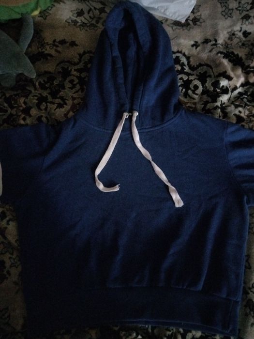 Худі синє з принтом