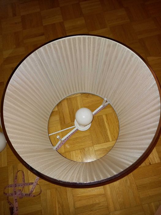 Klosz biały z tkaniny 40cm