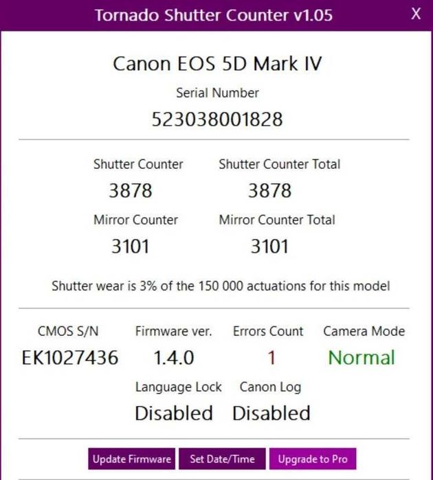 Canon 5d mark IV Пробіг 3900 кадрів