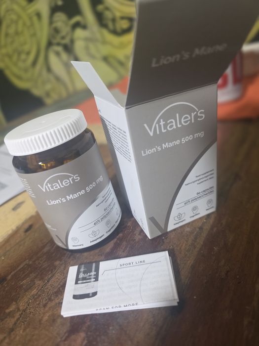 Vitalers Lion’s Mane 500 mg – ekstrakt z soplówki jeżowatej
Naturalny