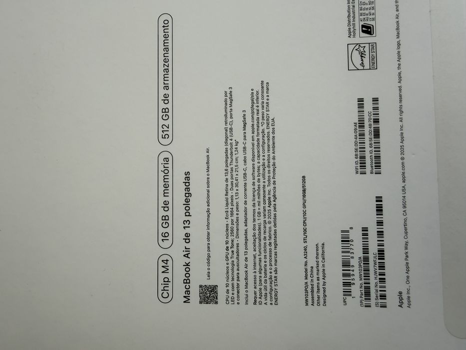 MacBook Air M4 16GB/512GB Gold | Garantia + Nota Fiscal | Seminovo