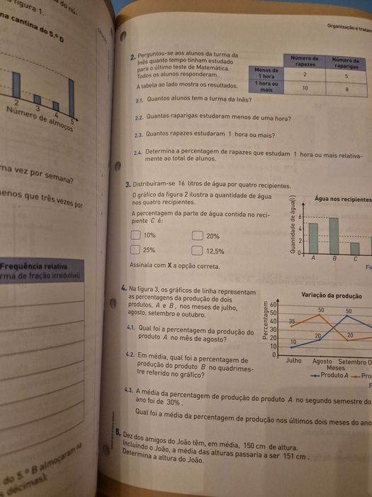 Cadernos de atividades 5.° e 7.° ano