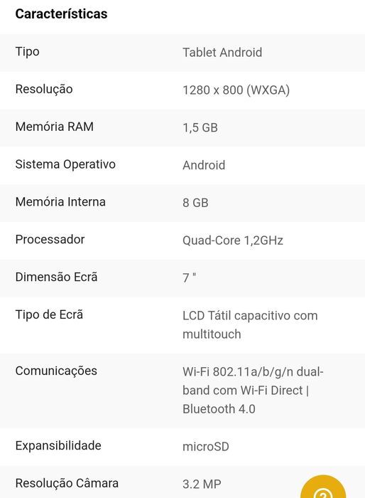 Tablet Samsung Galaxy Tab 4