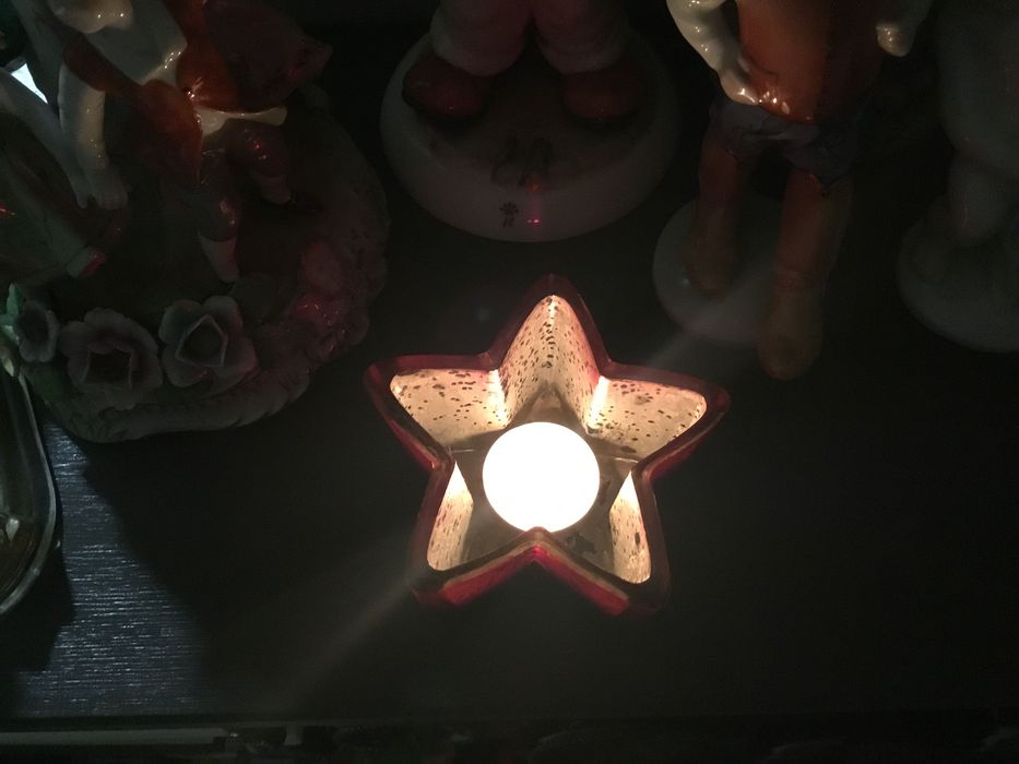 Castiçal em forma de estrela