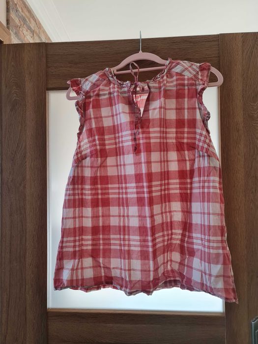 Lekka, przewiewna bluzka w kratkę