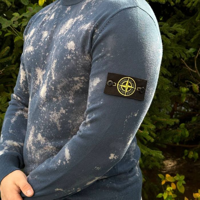 Легкий светр в стилі Stone Island off dye XS,S,M,L,XL