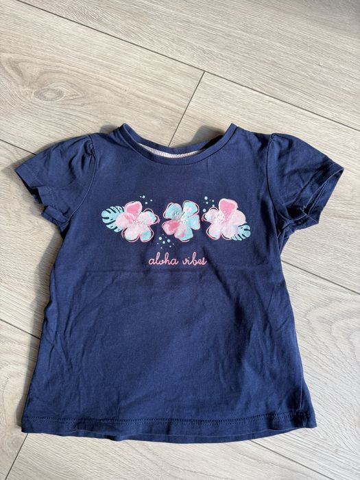 Paka bluzek zestaw t-shirt dziewczynka 92