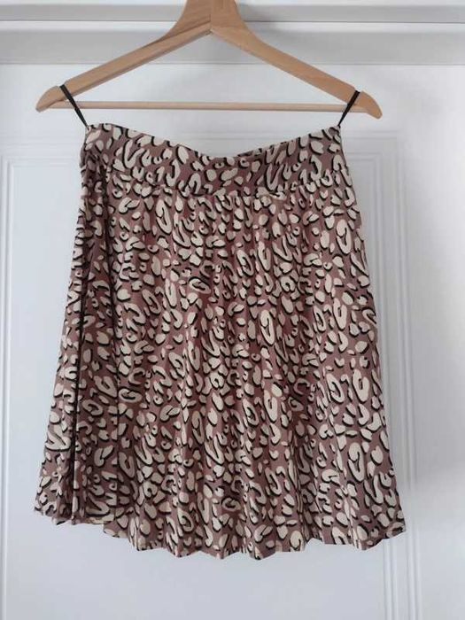 Spódnica plisowana cętki zwierzęcy wzór Oasis XS/S