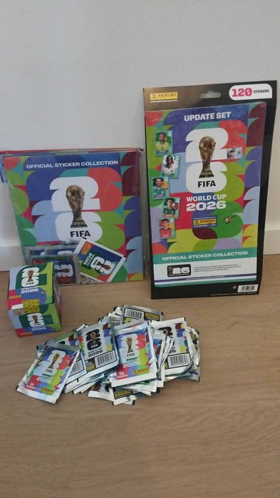 Caderneta Capa Dura + Update Set + Caixa Cromos + Saquetas - Mundial 2026 PANINI