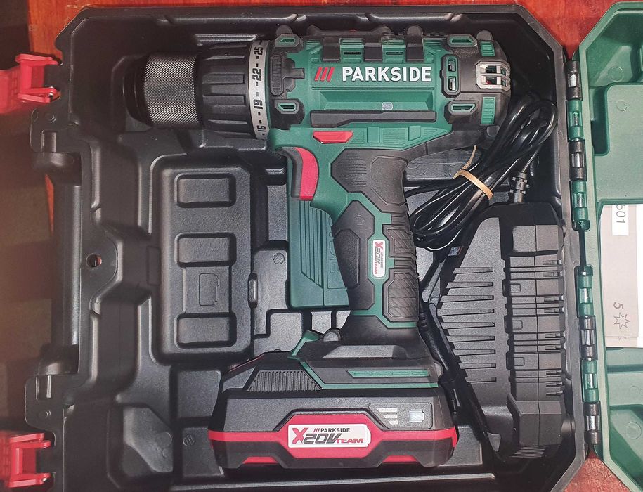 Maquina de Furar 20v + Bateria + Carregador + Mala+ Garantia