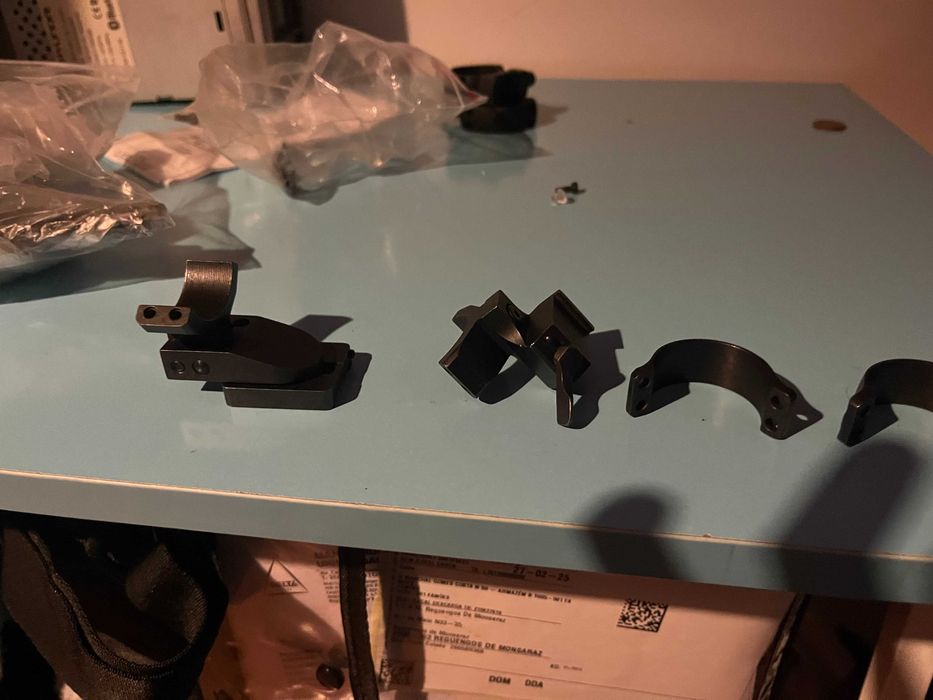 Bases e aneis de saque rapido para carabina Cz