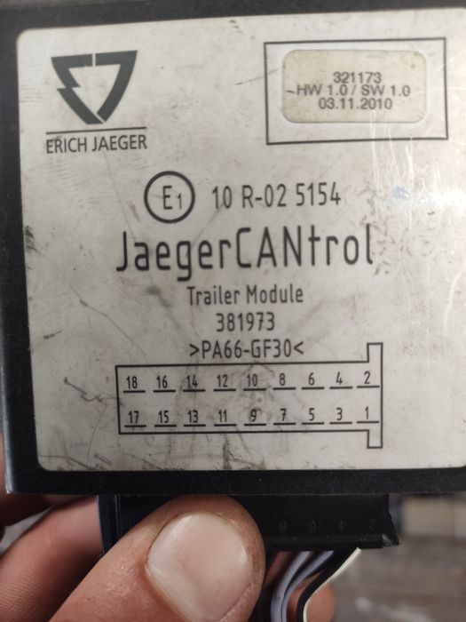 Контролер Блок фаркопа сповіщення E1 10 R-02 5154 ТУРАН ПАССАТ