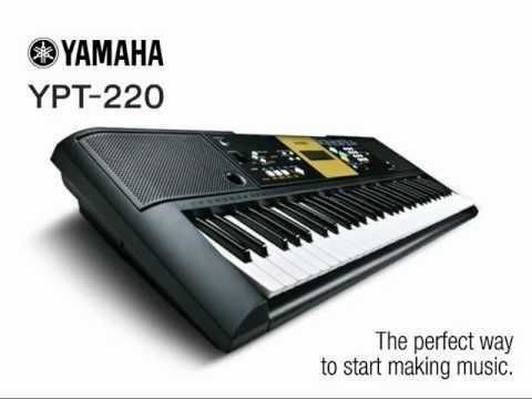 Yamaha YPT-220 com suporte.  Ótimo estado
