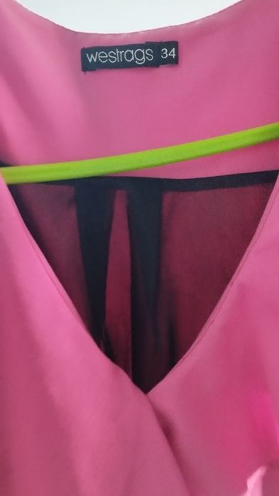 Vestido festa Rosa fushia curto