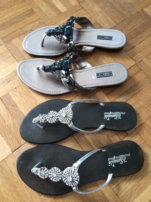 5 pares sandálias e socas, novas nr 40