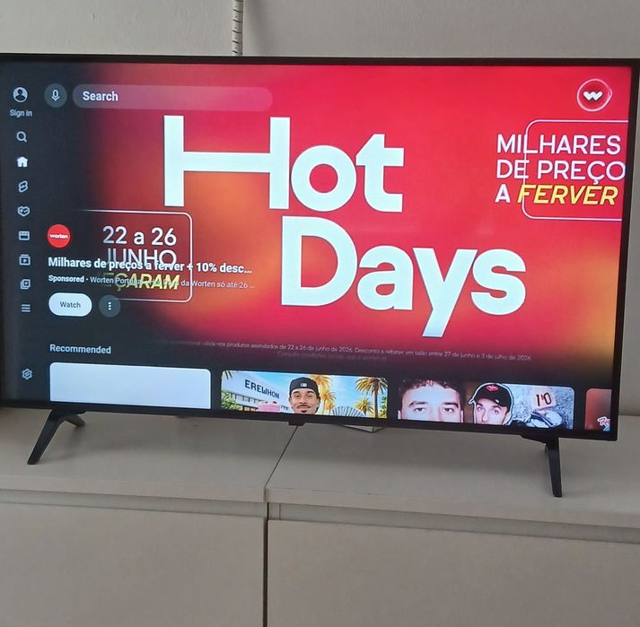LG NANOCELL 43"faço entrega incluída no valor como nova 1,09m SMARTV 4K SUPER CORES