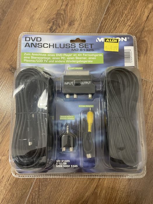 Zestaw do podłączenia DVD do komputera.