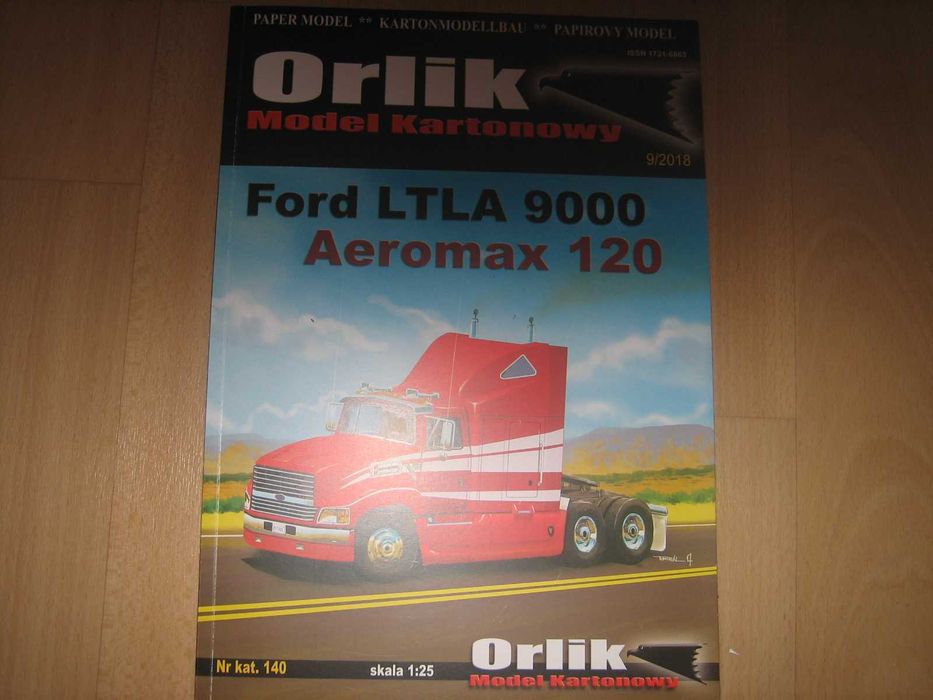 Ford LTLA  9000 model kartonowy 1:25 wyd. orlik