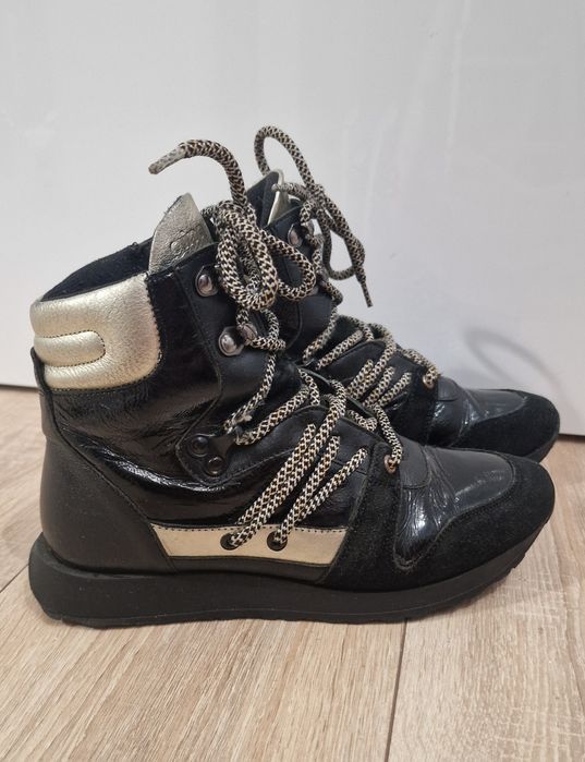 Gino Rossi Sneakersy Trzewiki Skóra naturalna Skóra naturalna