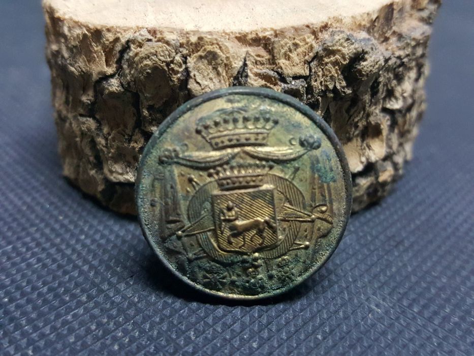 2 botões em latão para colecionador