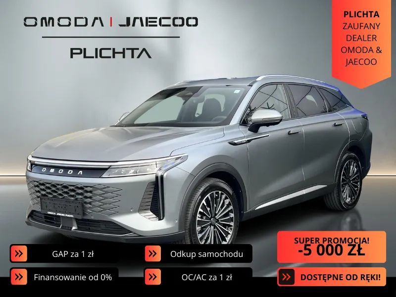 Omoda 9 Omoda 9 Universal Gray CZERWONE SKÓRY | Mat | Odbiór od ręki!