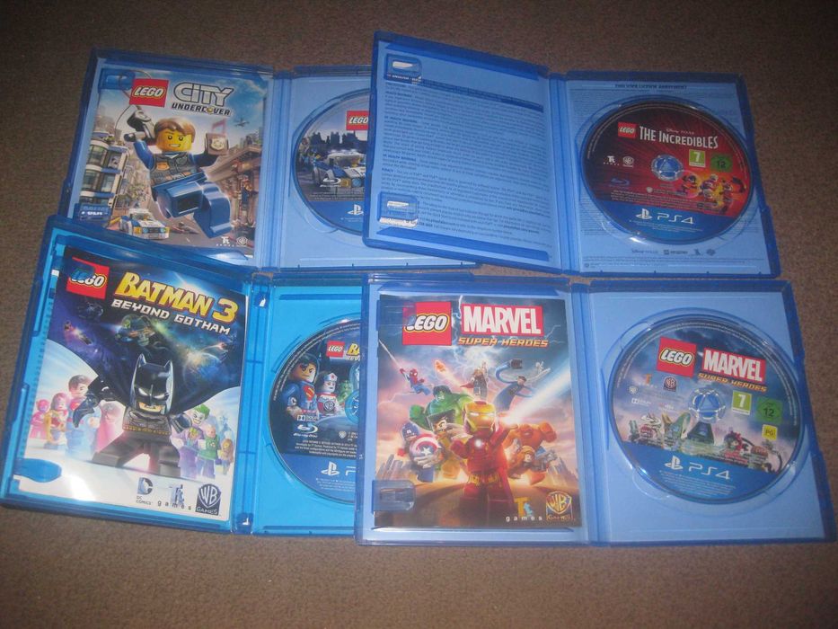 4 Jogos da Saga "Lego" para a Playstation 4 em Estado Impecável!