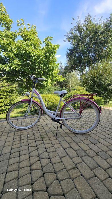 Tander Aventis Stal 3s 28" Biało / Różowy