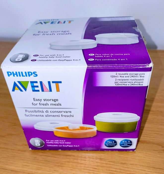 Recipientes de Conservação Philips AVENT (Para Robot Combinado 4 em 1) - NOVOS