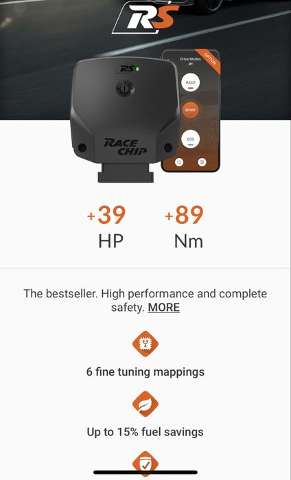 Racechip  RS para BMW F31 (163cv ) + acesso bluetooth app racechipp