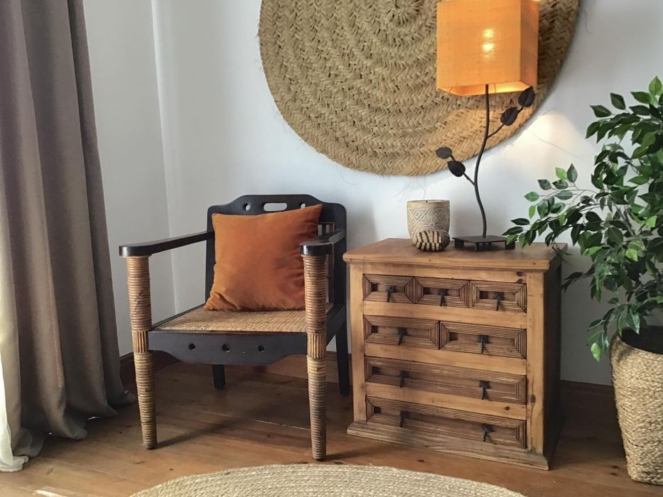 Cabeceira cama 140cm, mesas, apoio, mexicano, rustico