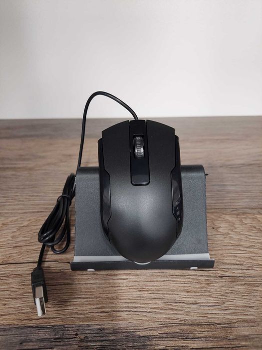 Mysz komputerowa przewodowa optyczna czarna Mouse 5V 100mA gwarancja