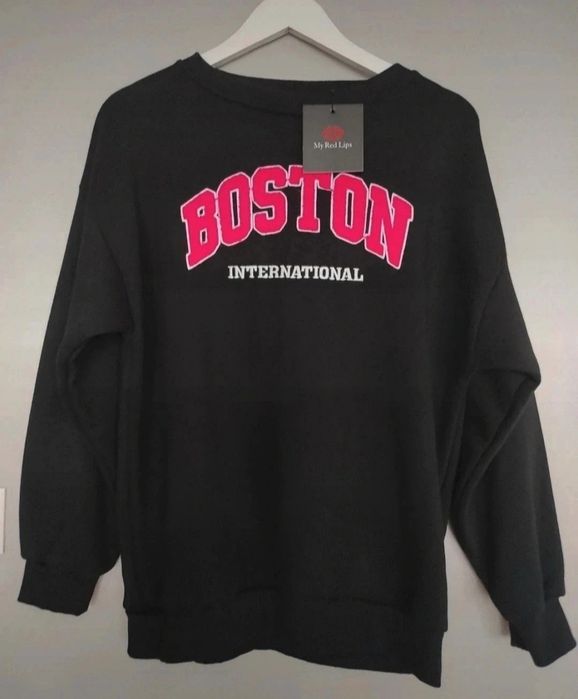 Bluza bawełna ocieplana grubsza MY RED LIPS r.S/M/L małe xl