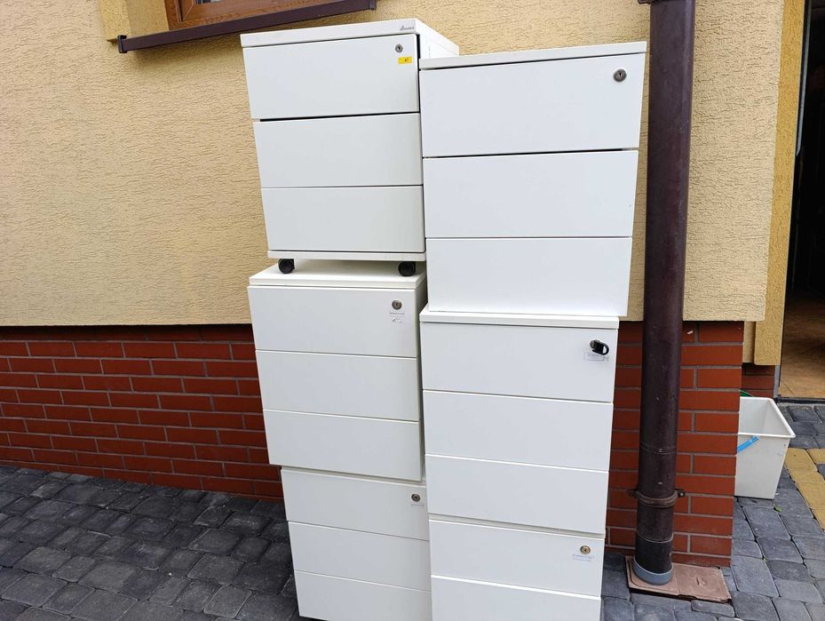Szafka komoda szuflady kontenerek pod biurko biały