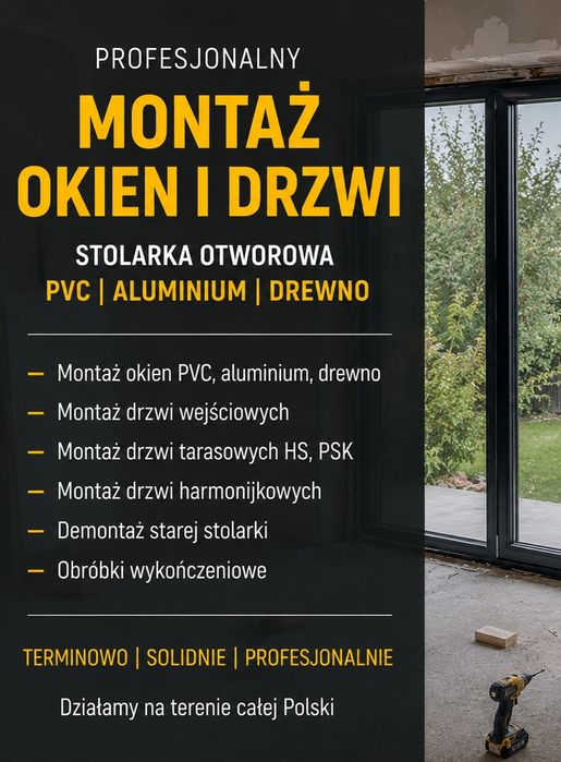 Montaz okien i drzwi