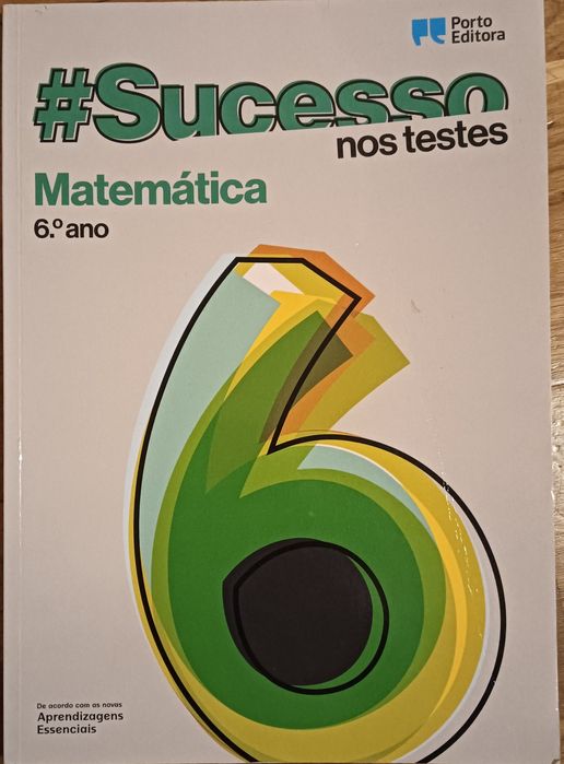 Caderno / Livro de exercícios "Sucesso nos Testes" Matemática - 6° Ano