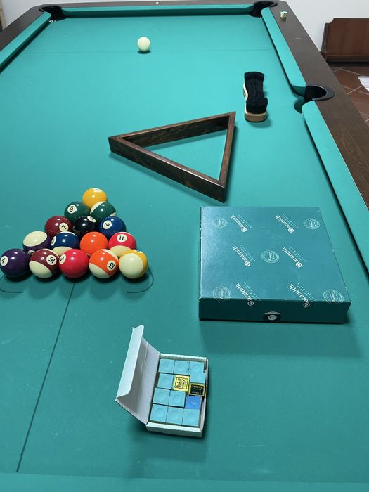 Bilhar de 8 pés odisseia marca carrinho