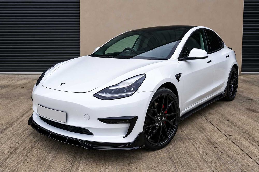Conjunto Tesla Model 3 Spoiler, Aileron, Laminas e Difusor