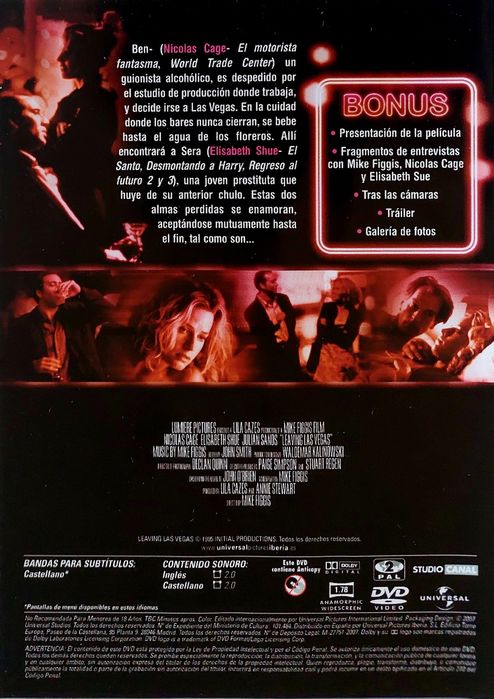 (DVD) Leaving Las Vegas - Nicolas Cage