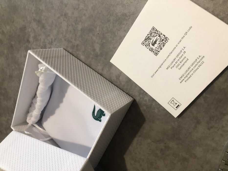 Bransoletka męska Lacoste Metropole srebrna