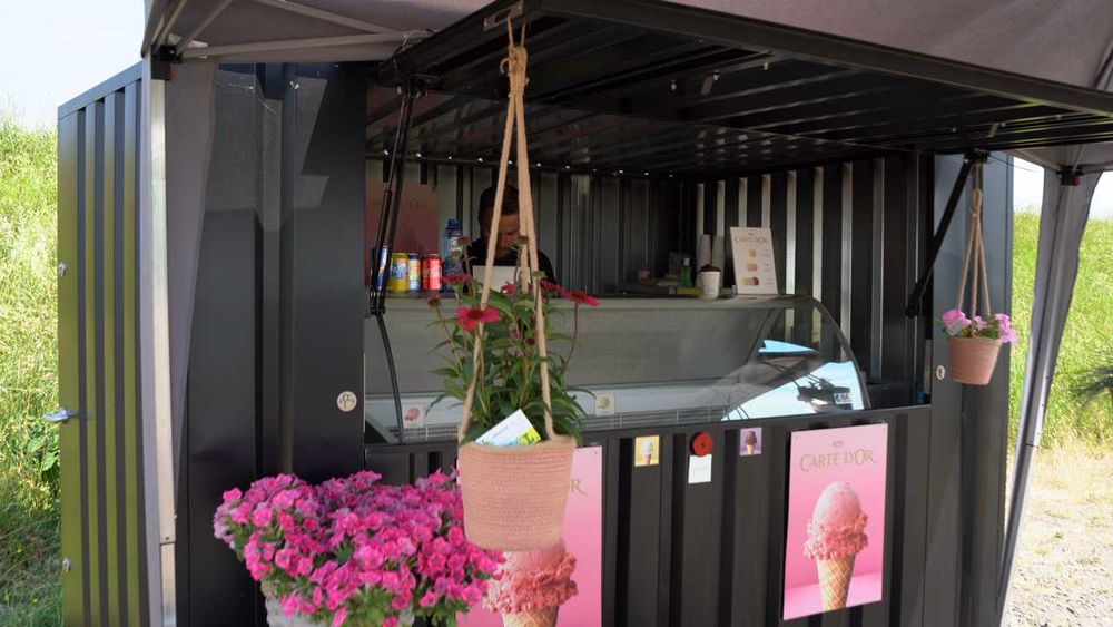 Gelataria em contentor - Deslocável para qualquer local - Para Entrega