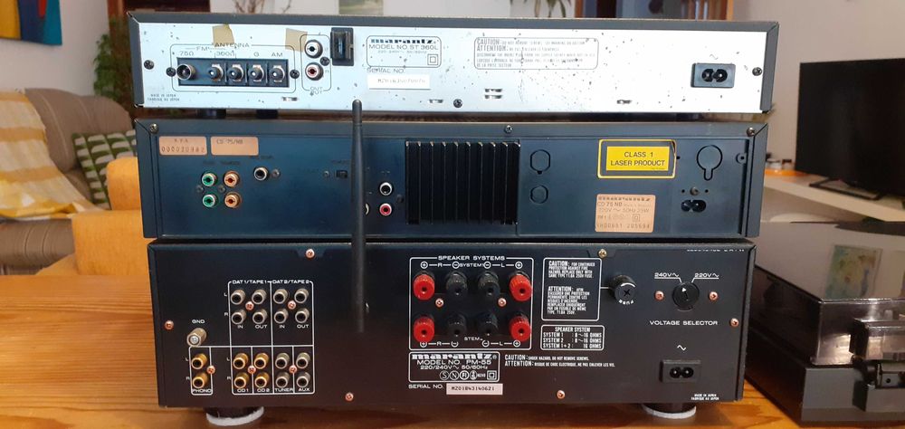 Aparelhagem Marantz com Bluetooth 5.0 + colunas Mordaunt-Short