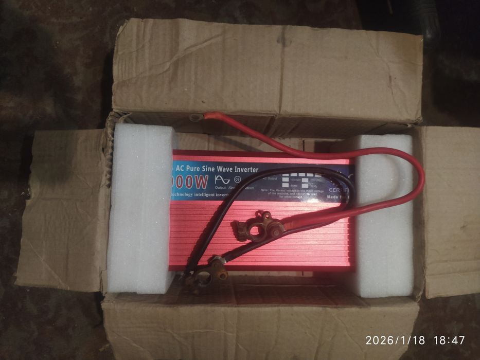 Преобразователь напряжения 12/220/6000w