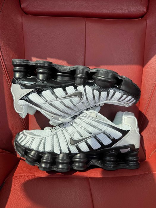 (БЕЗ ПЕРЕДОПЛАТИ) Nike Shox TL Black White найк шокс тл чорні білі кросівки