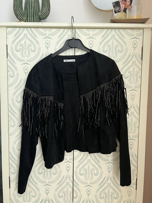 Casaco suede novo zara