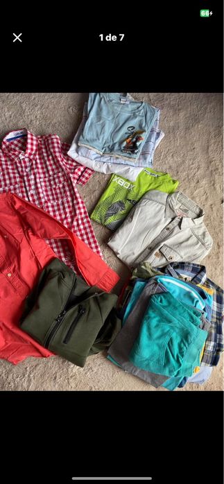 lote de 20 peças de roupa de rapaz