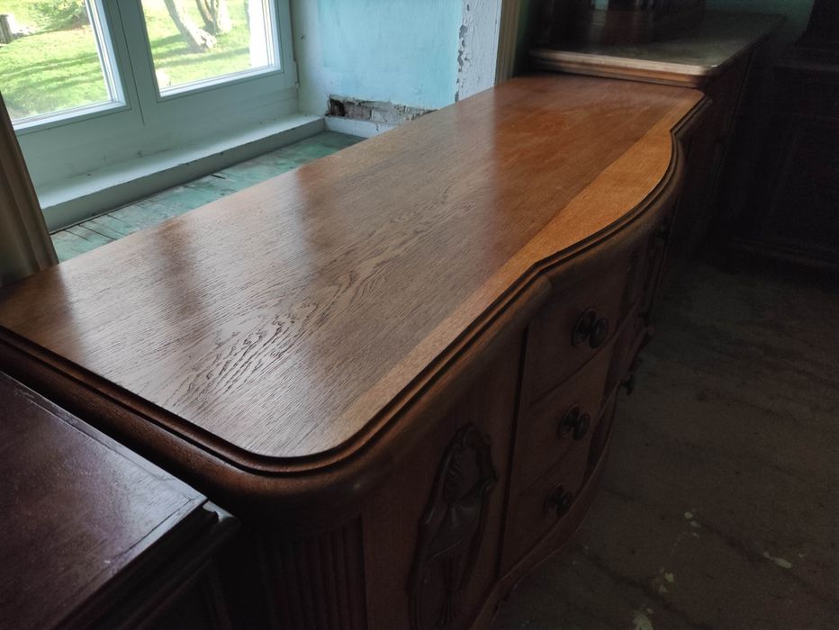 Komplet komoda + stolik kawowy w stylu ludwikowskim